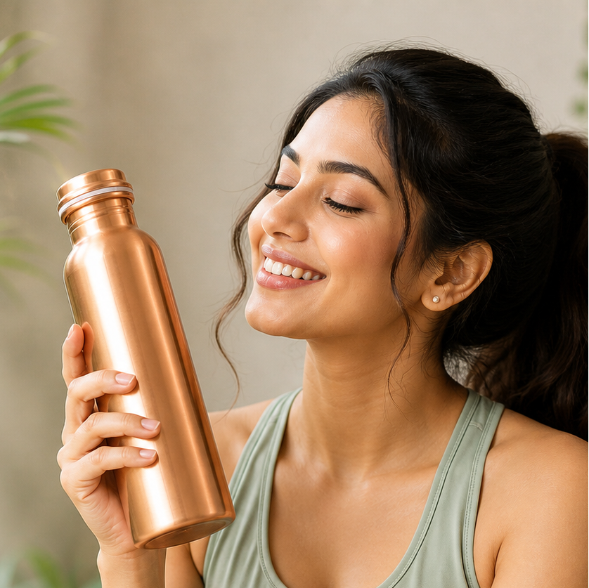 VIVIDHA | PURE COPPER BOTTLE 1 L/1000 ML|